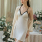Louise Padded V-Neck Comfy Nightdress (Cream)
