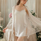 Viviette Padded Side Slit Nightdress (White)