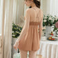 Lianne Padded Lace Trim Nightdress (Caramel)