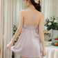 Lianne Padded Lace Trim Nightdress (Purple)