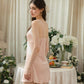 Nolyn Padded Velvet Lace Trim Nightdress (Pink)