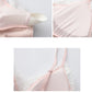 Nolyn Padded Velvet Lace Trim Nightdress (Pink)