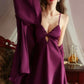 Erin Twist Padded Comfort Nightdress (Mulberry)