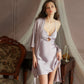 Erin Twist Padded Comfort Nightdress (Purple)
