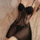 Genesis Babydoll Padded Mesh Lingerie (Black)