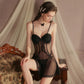 Genesis Babydoll Padded Mesh Lingerie (Black)