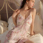 Tessa Floral Tie Padded Nightdress (Pink)