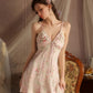 Tessa Floral Tie Padded Nightdress (Pink)