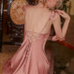 Aubrey Ruffled Sleeve Plain Nightdress (Pink)