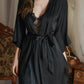Diana Lace Nightdress Set (Black)