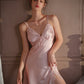 Leah Versatile Padded Lace Trim Nightdress (Pink)